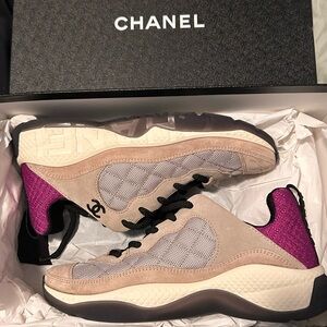 CHANEL brand new sneakers! Size 38 ( runs small) new with box